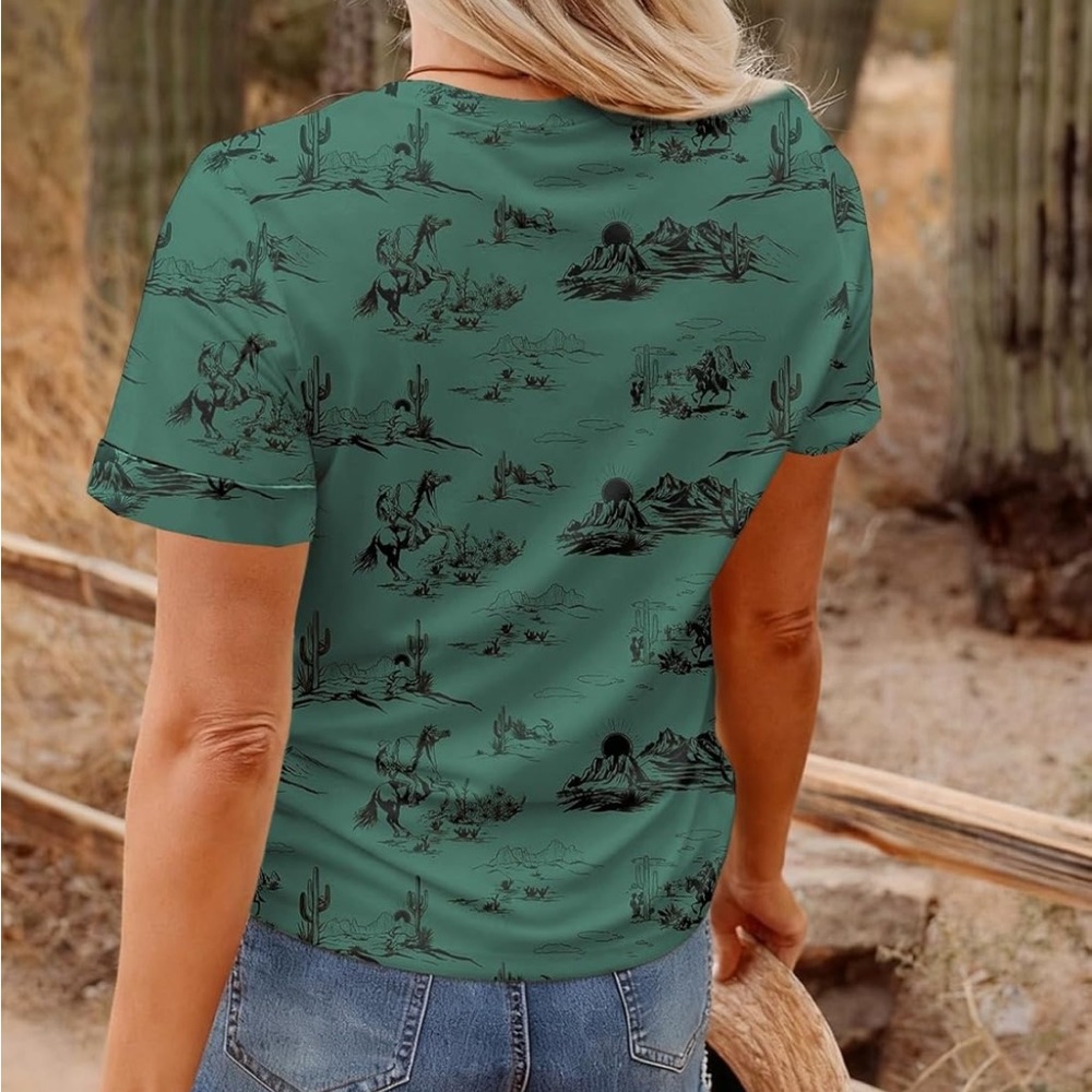 Western Cowgirl Short Sleeve Tee - Picture 4 of 7